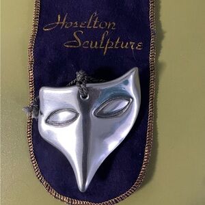 Hoselton Sculptures stylized fox pendant. Vintage